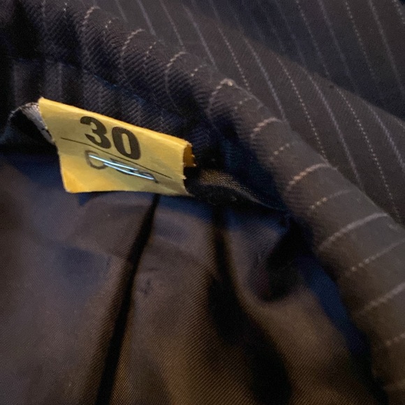 Sports coat sz 42 R Jos. A. Bank wool navy pinstripe euc - Picture 6 of 8